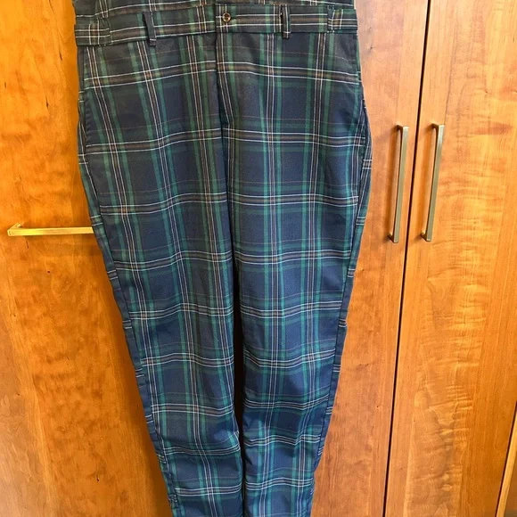 Romperjack men’s size Large one-piece like new condition Navy plaid - Picture 3 of 9